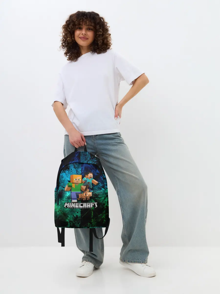 Рюкзак джинсовый / Minecraft / Майнкрафт