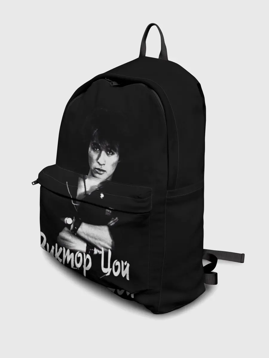 Рюкзак джинсовый / ВИКТОР ЦОЙ Ч/Б