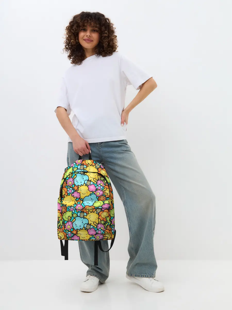 Рюкзак джинсовый / Облачко Солнышко