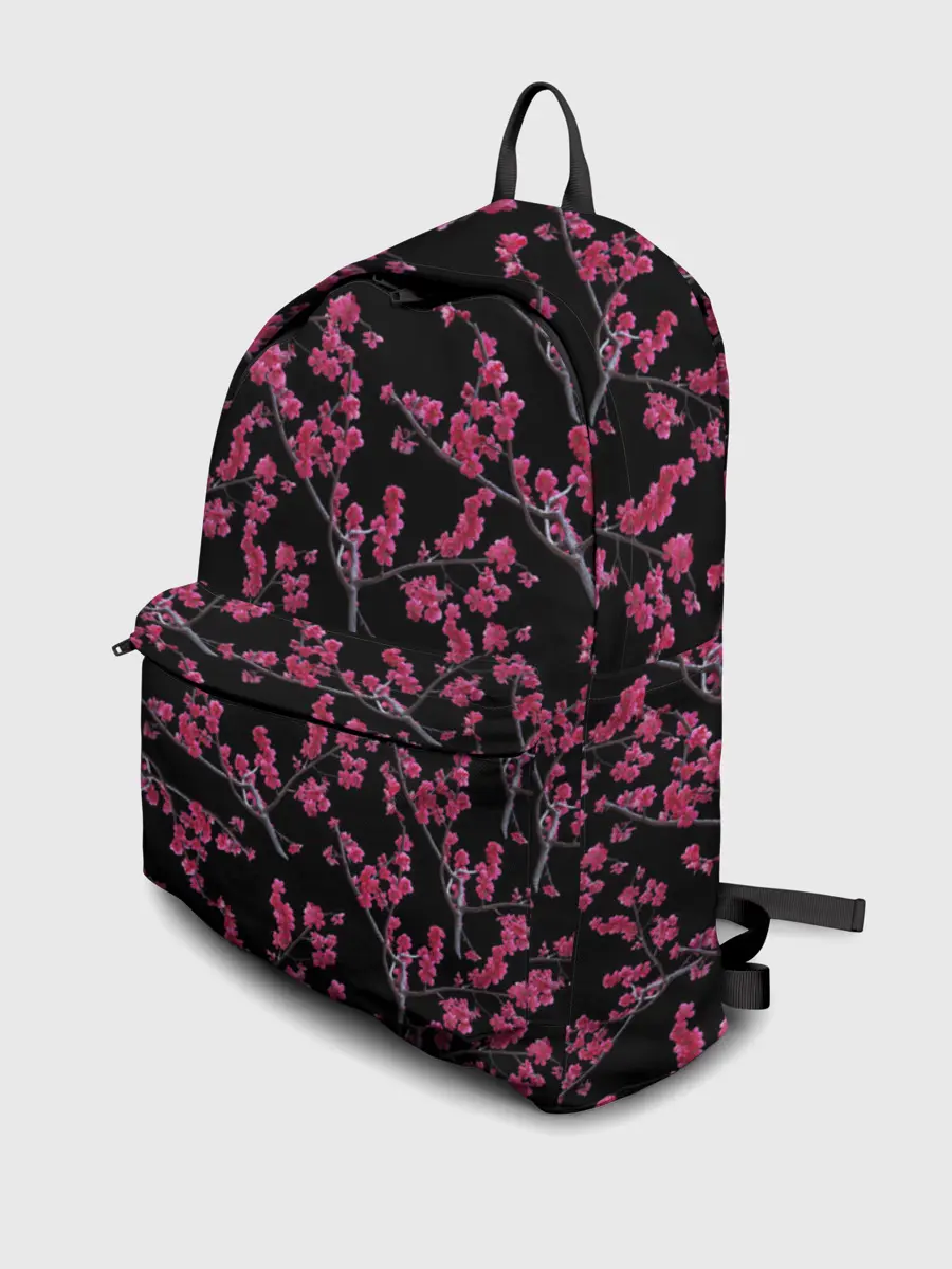Рюкзак джинсовый / Ветка сакура