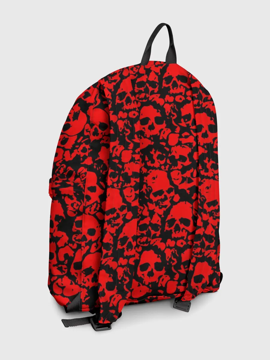 Рюкзак джинсовый / КРАСНЫЕ ЧЕРЕПА | RED SKULL