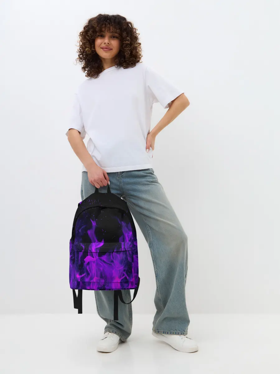 Рюкзак джинсовый / ФИОЛЕТОВЫЙ ОГОНЬ | PURPLE FIRE