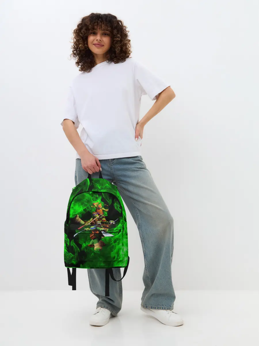 Рюкзак джинсовый / ЧЕРЕПАШКИ - НИНДЗЯ