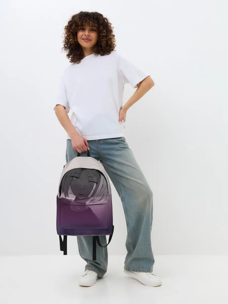 Рюкзак джинсовый / Аниме девочка в тумане