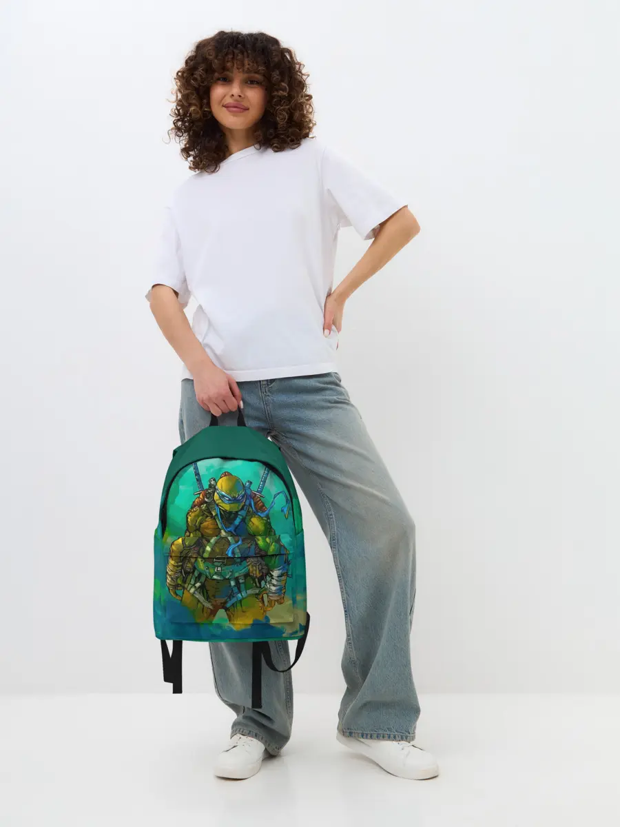Рюкзак джинсовый / Черепашки ниндзя