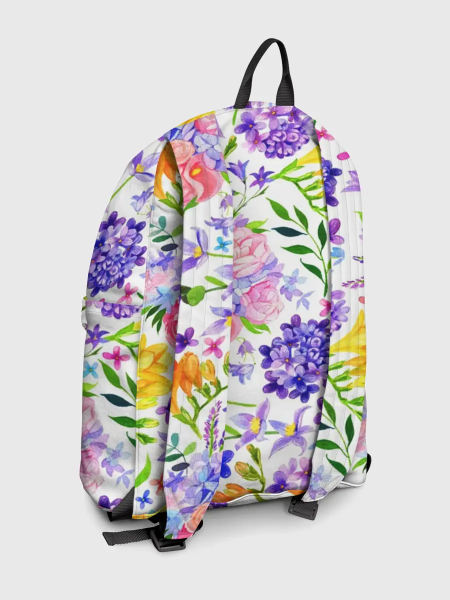 Рюкзак джинсовый / Весенняя пора | Акварель