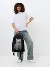 Рюкзак джинсовый / Кричащий кот.