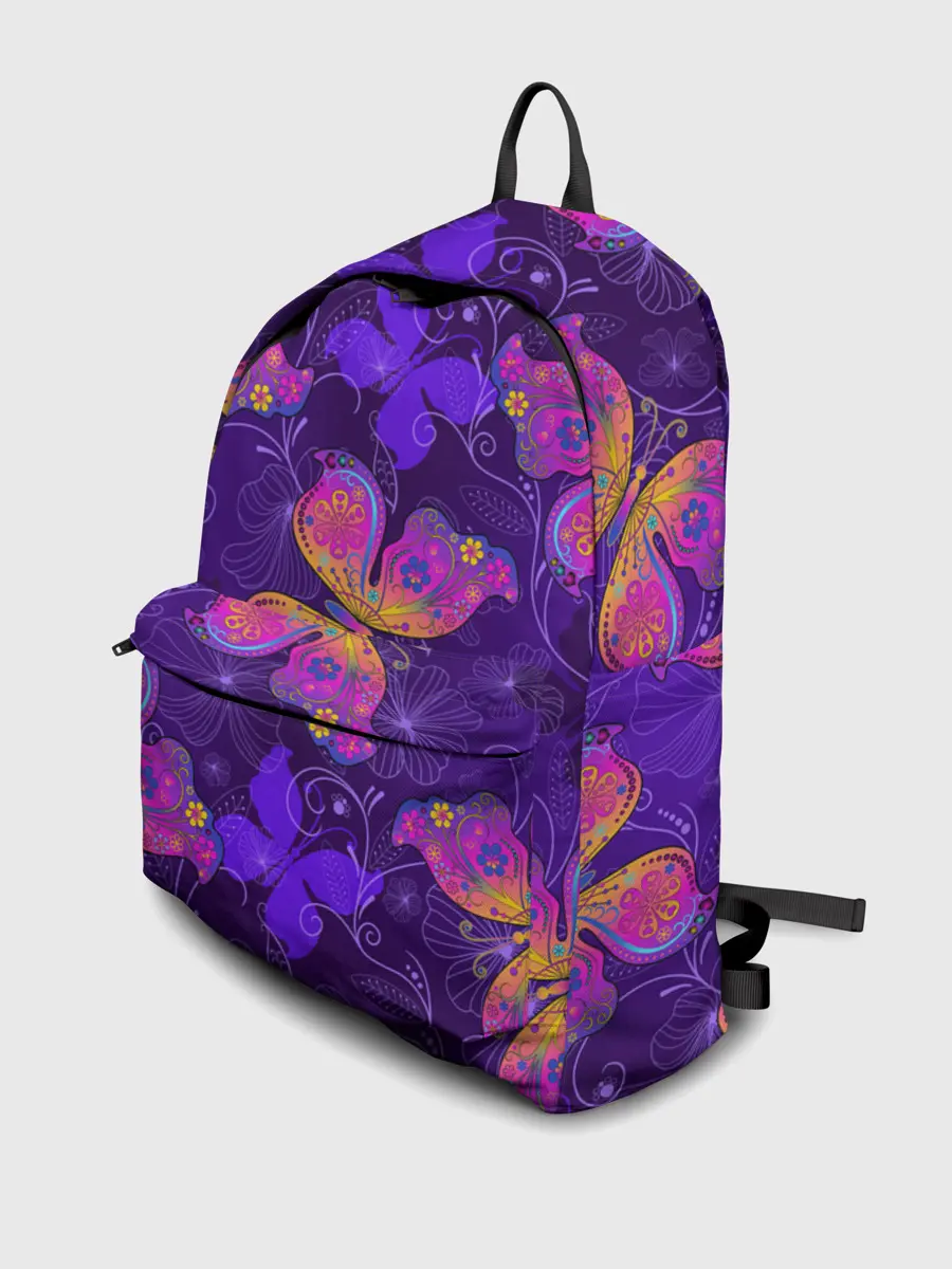Рюкзак джинсовый / БАБОЧКИ ПАТТЕРН | BUTTERFLY PATTERN