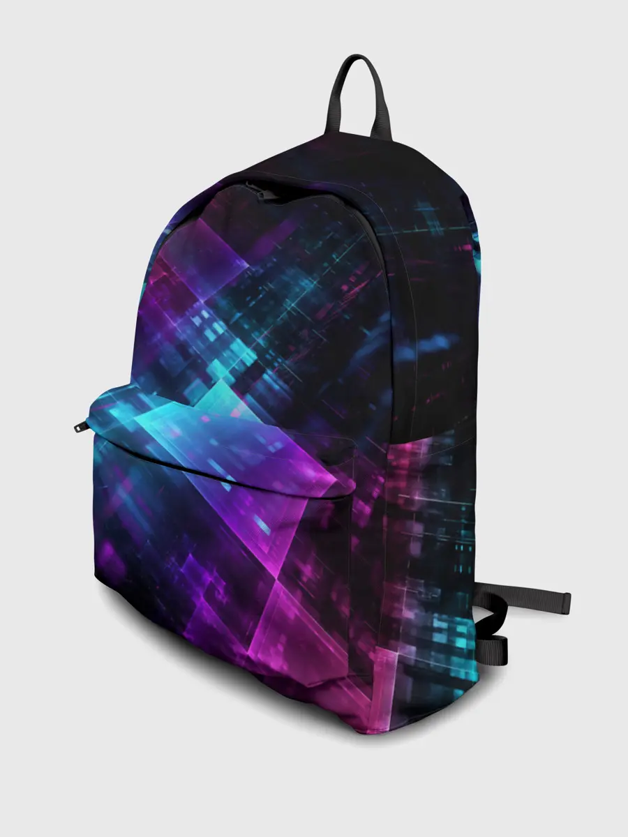 Рюкзак джинсовый / НЕОНОВАЯ АБСТРАКЦИЯ