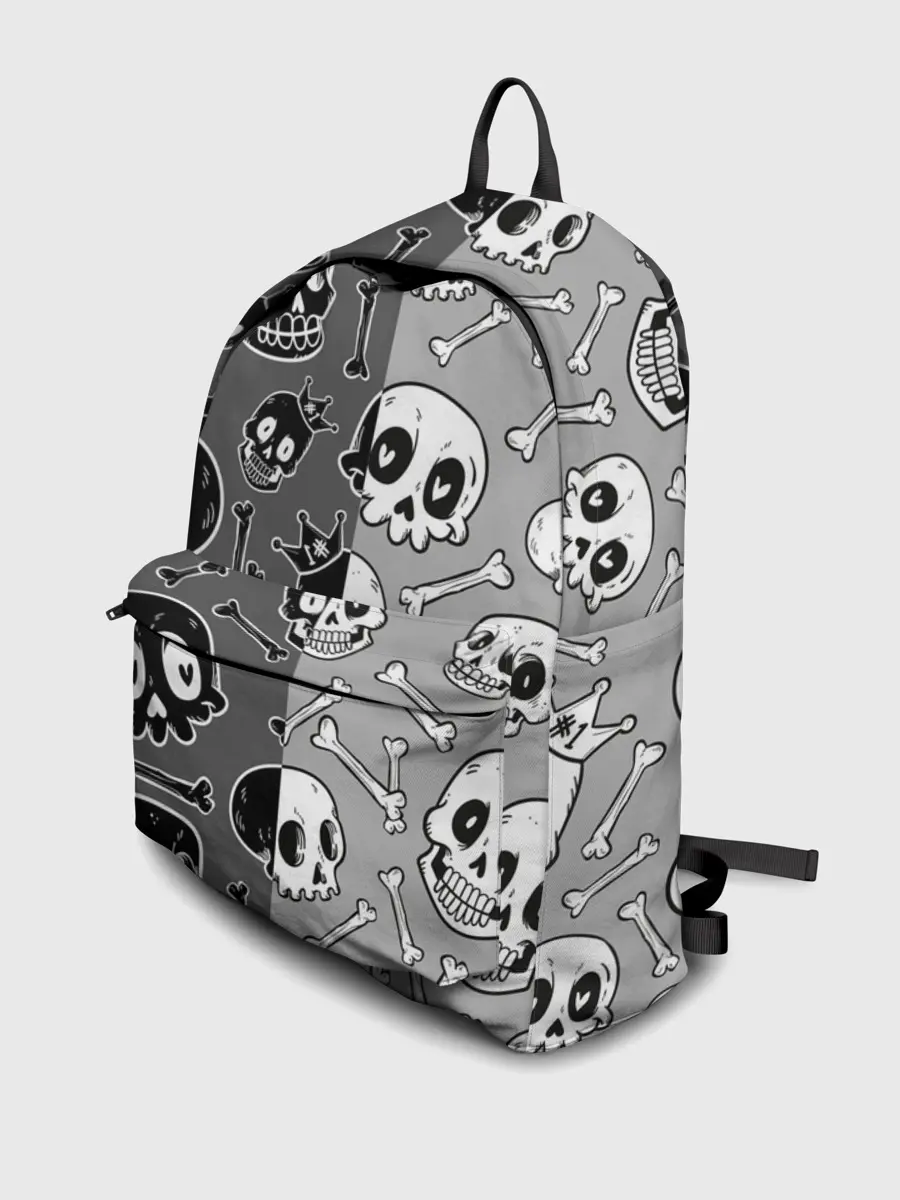 Рюкзак джинсовый / Черепа