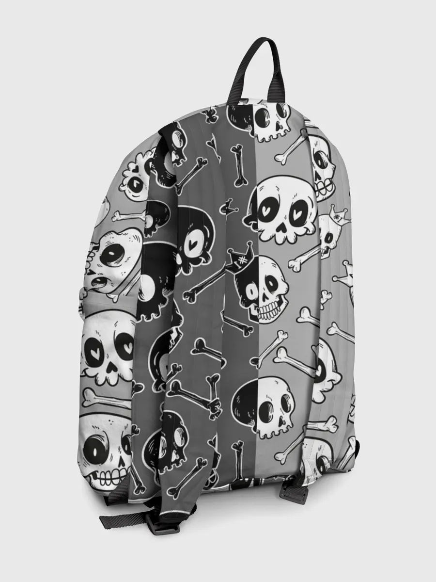 Рюкзак джинсовый / Черепа