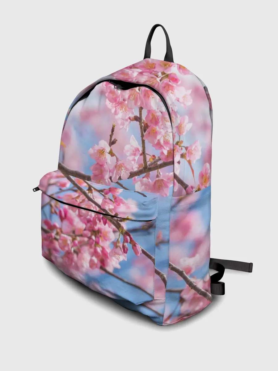 Рюкзак джинсовый / Ветки Сакуры
