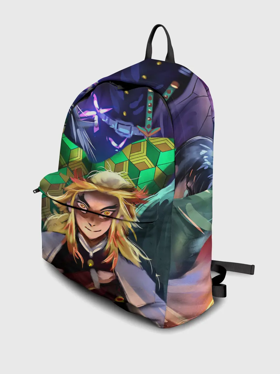 Рюкзак джинсовый / KIMETSU NO YAIBA вместе