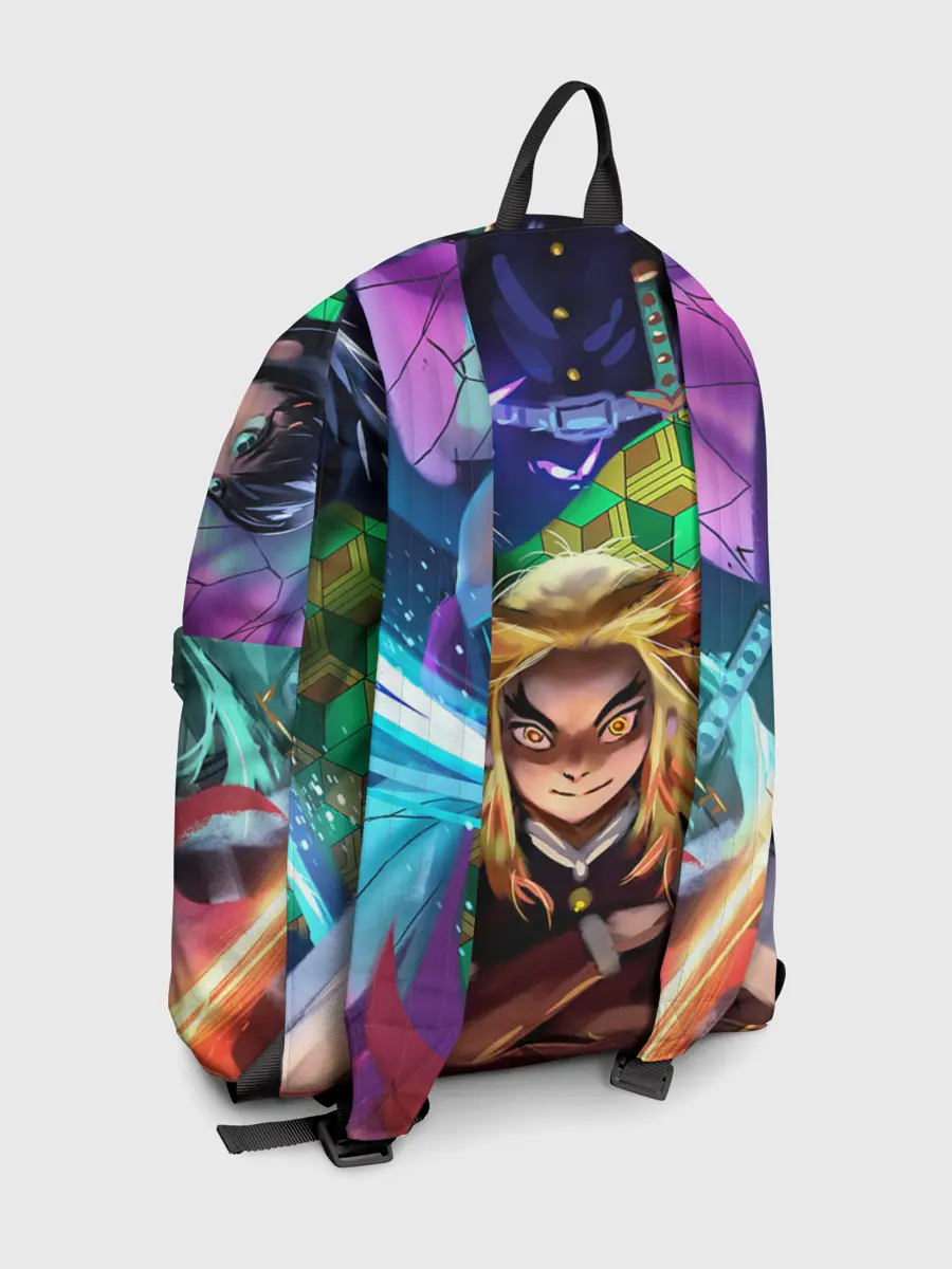 Рюкзак джинсовый / KIMETSU NO YAIBA вместе