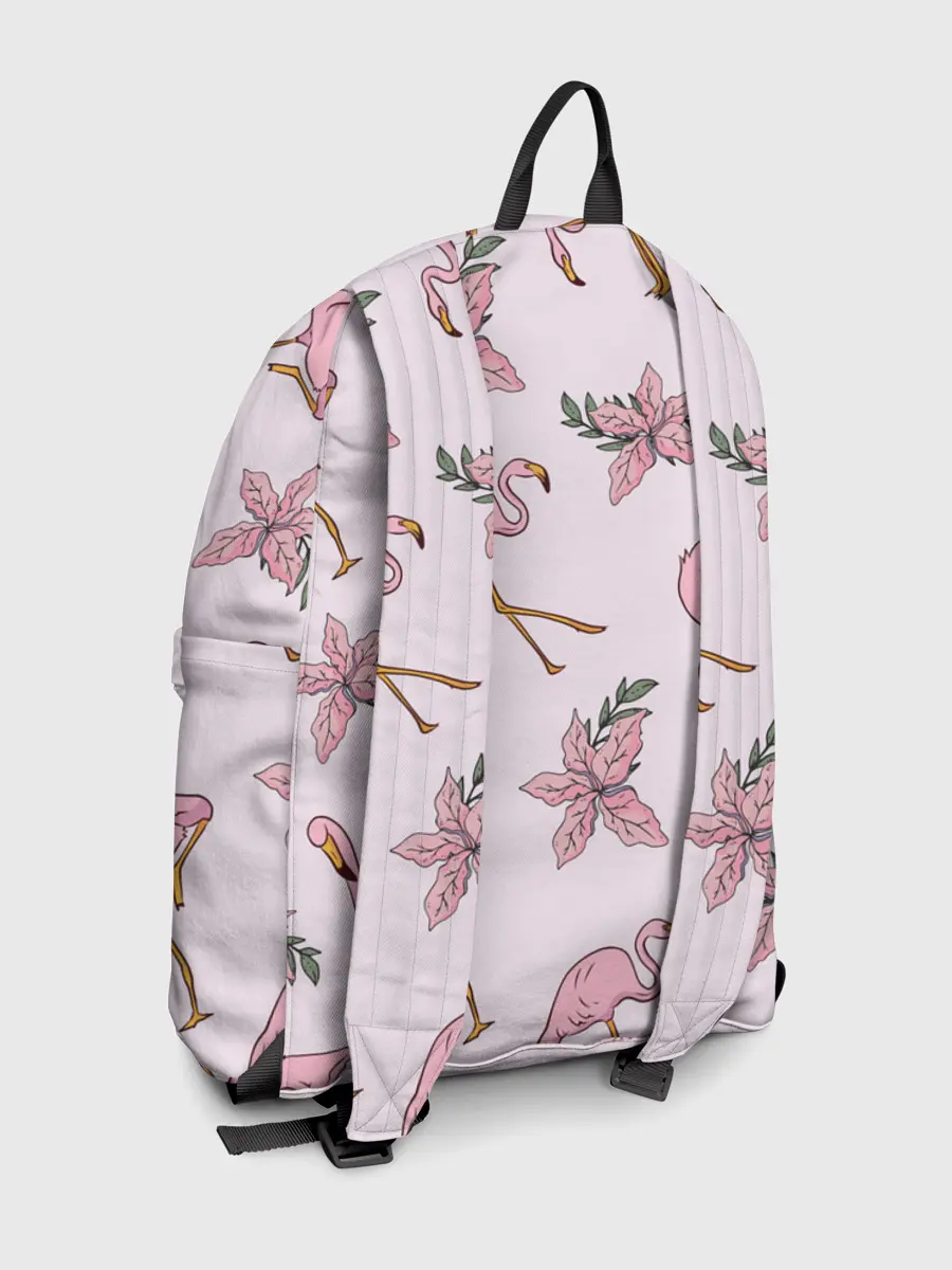 Рюкзак джинсовый / Розовый фламинго