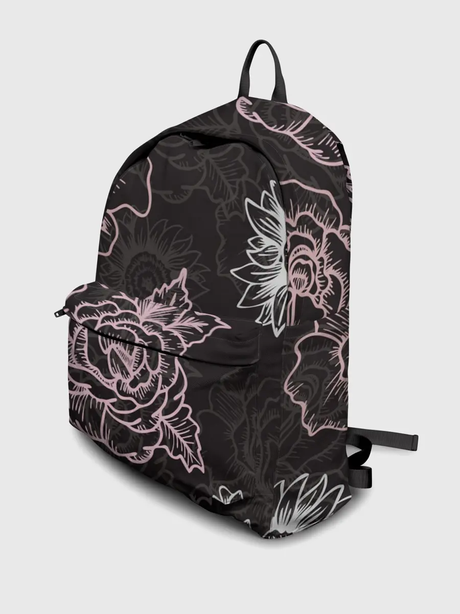 Рюкзак джинсовый / Цветочный узор