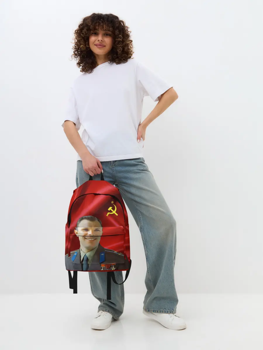 Рюкзак джинсовый / ЮРИЙ ГАГАРИН.