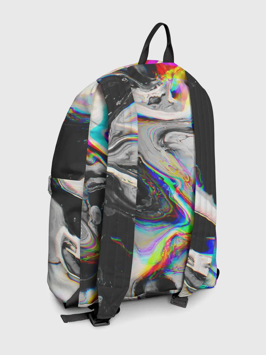 Рюкзак джинсовый / DIGITAL ABSTRACT GLITCH | ГЛИТЧ