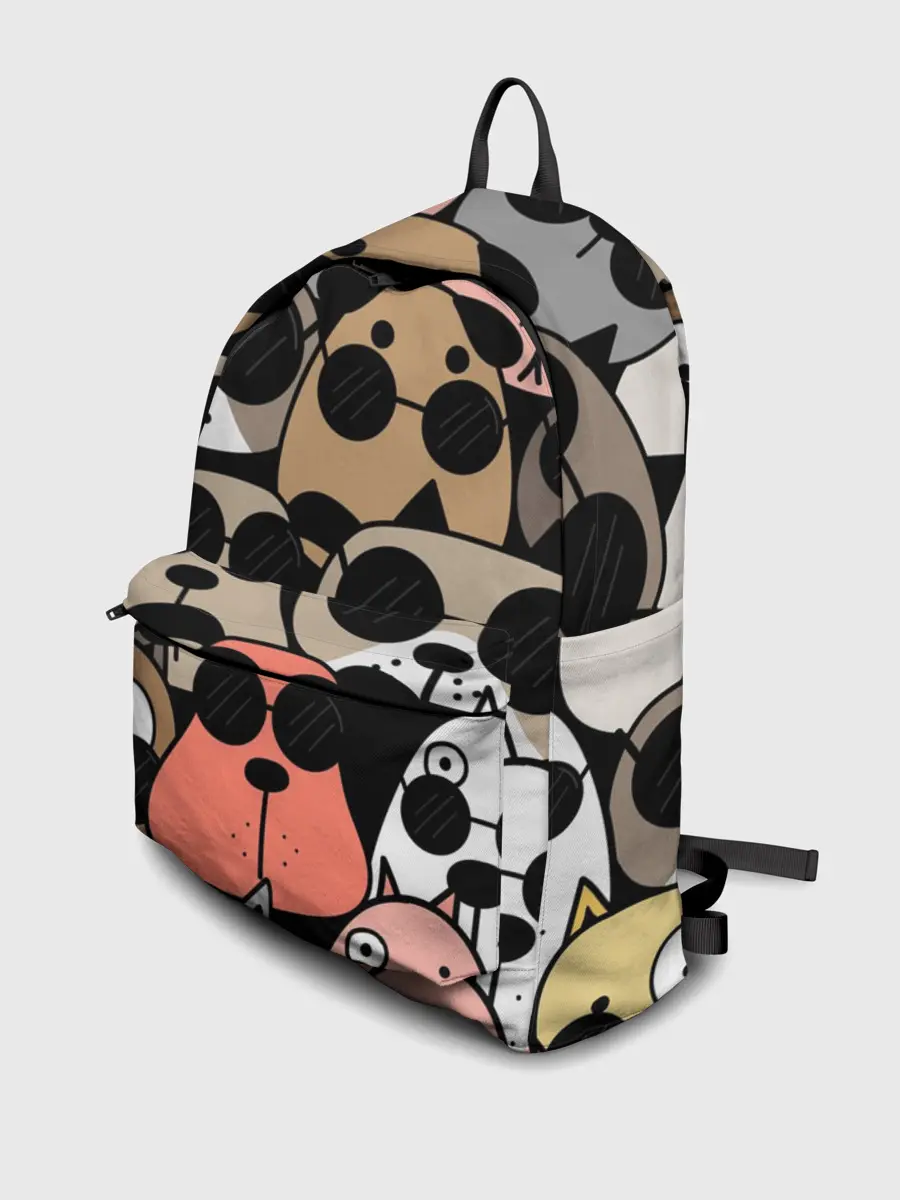 Рюкзак джинсовый / Серьезные псы