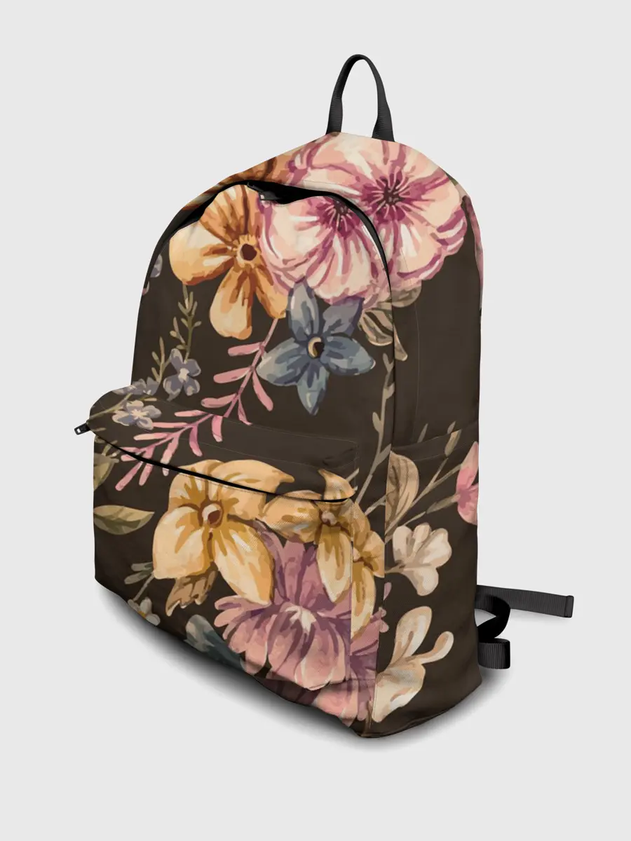 Рюкзак джинсовый / цветы