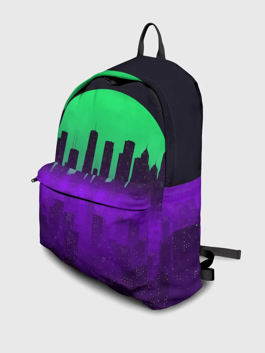 Рюкзак джинсовый / НЕОНОВЫЙ ГОРОД