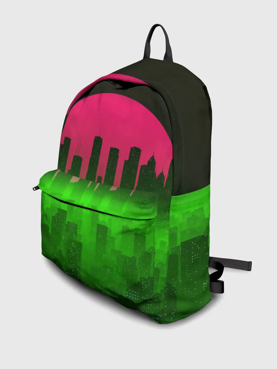 Рюкзак джинсовый / НЕОНОВЫЙ ГОРОД