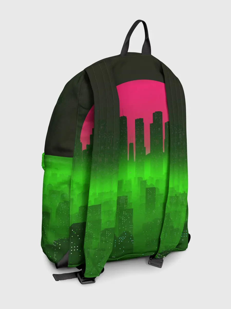 Рюкзак джинсовый / НЕОНОВЫЙ ГОРОД