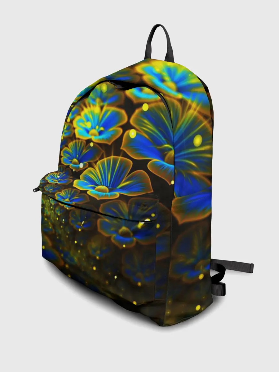 Рюкзак джинсовый / Ночные Цветочки