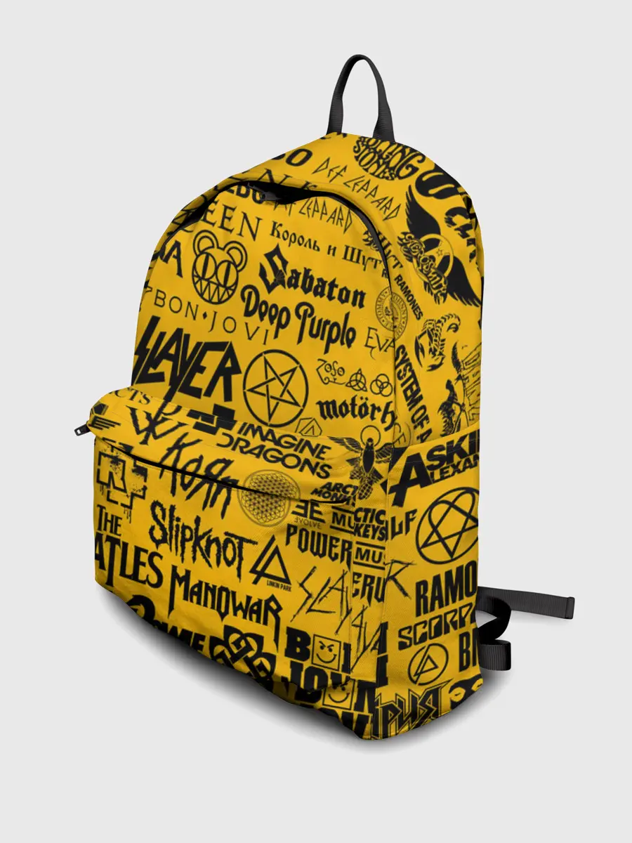 Рюкзак джинсовый / ЛОГОТИПЫ РОК ГРУПП