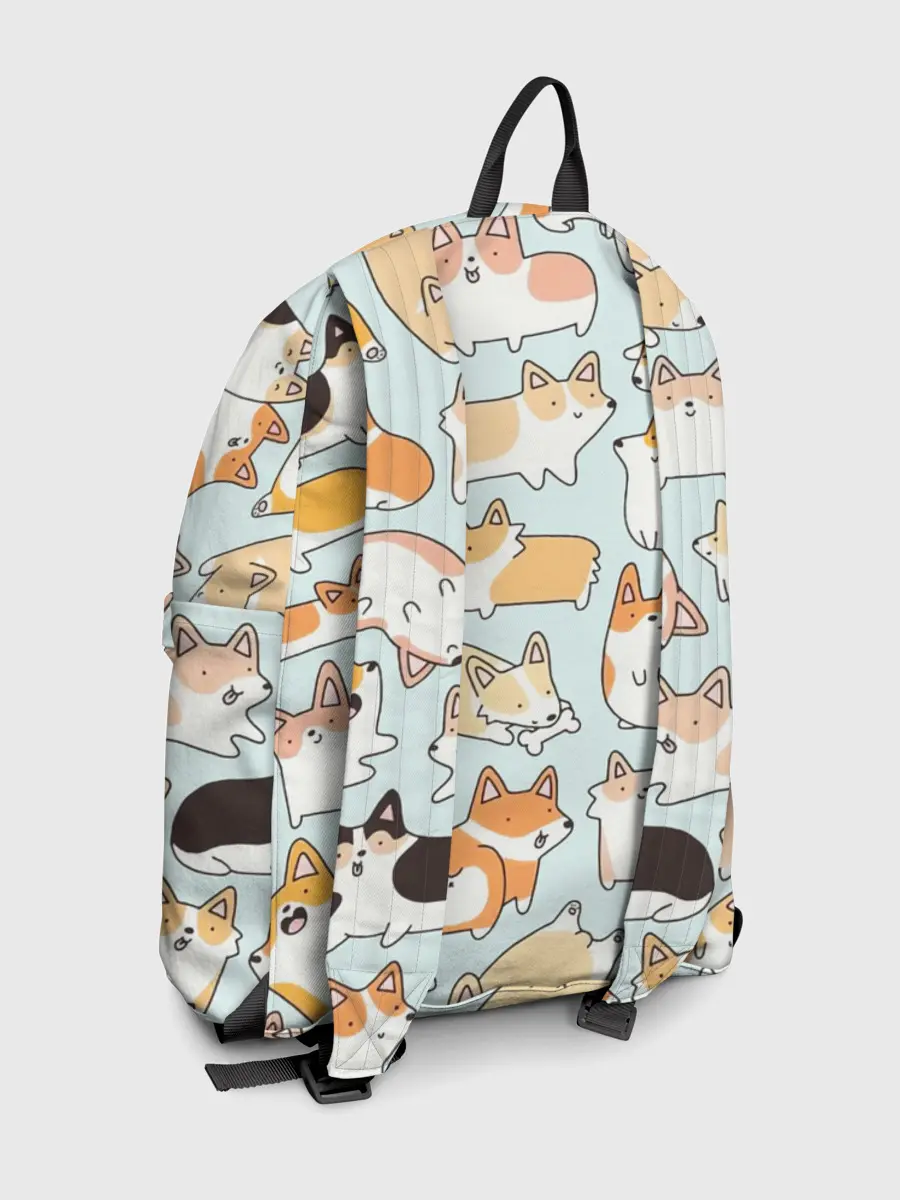 Рюкзак джинсовый / Милые корги