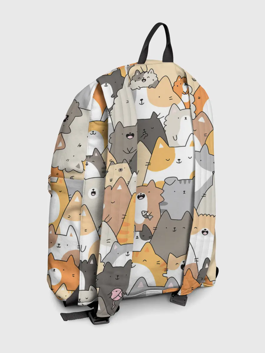 Рюкзак джинсовый / Кошачья стая