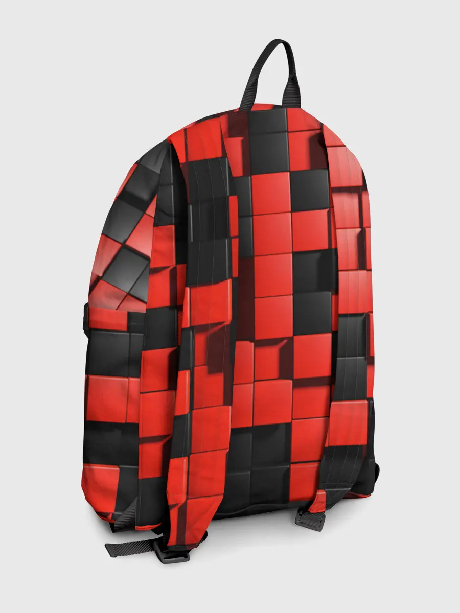 Рюкзак джинсовый / КУБИКИ 3D