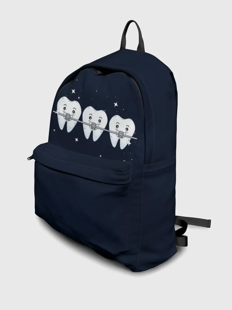 Рюкзак джинсовый / Зубы