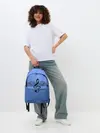Рюкзак джинсовый / Скрипичный ключ и крылья ноты