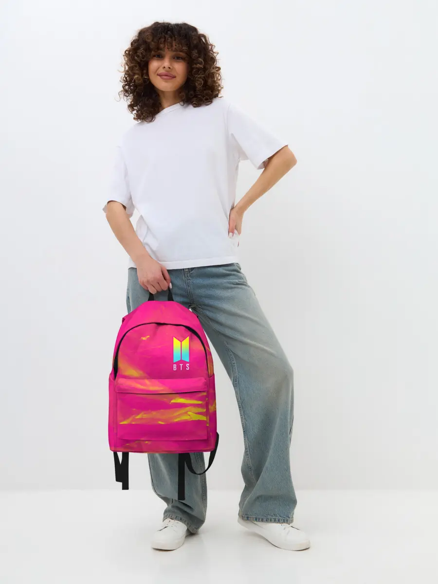 Рюкзак джинсовый / BTS / БТС