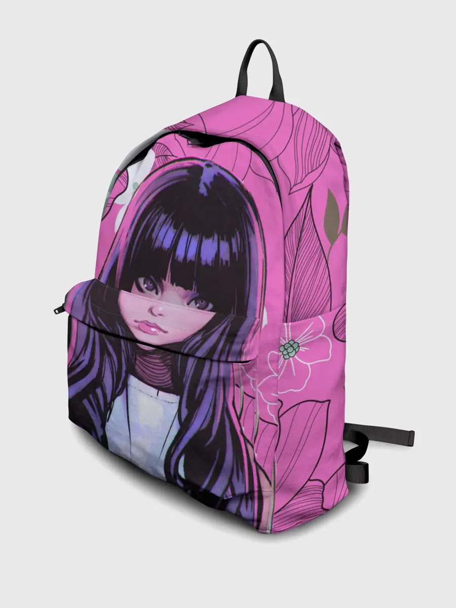 Рюкзак джинсовый / Аниме Цветочная Тян