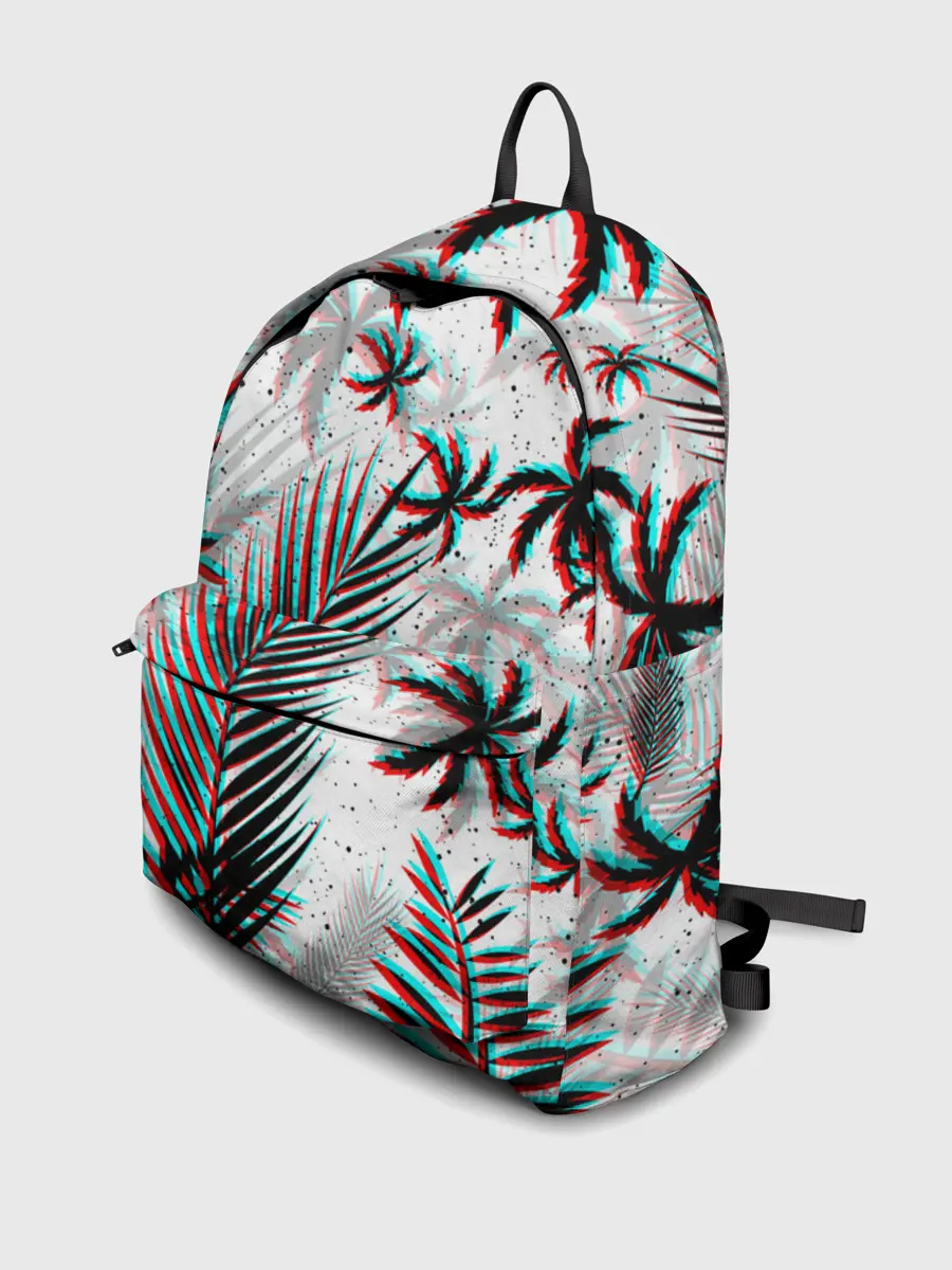 Рюкзак джинсовый / ПАЛЬМЫ | TROPICAL GLITCH