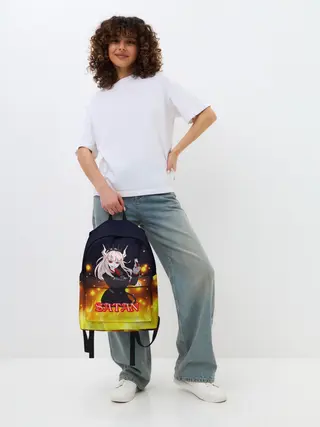 Рюкзак джинсовый / Helltaker Satan Girl