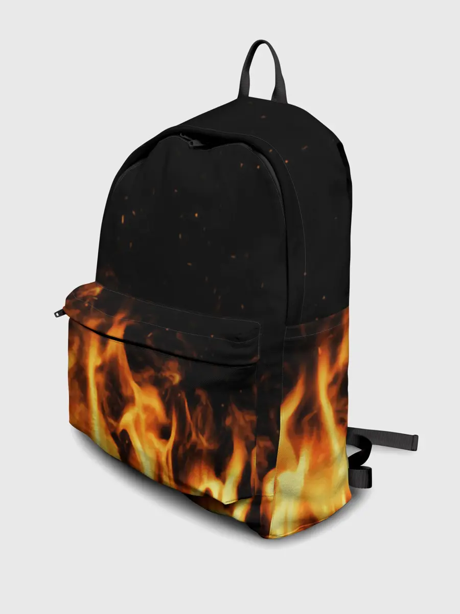 Рюкзак джинсовый / Огонь