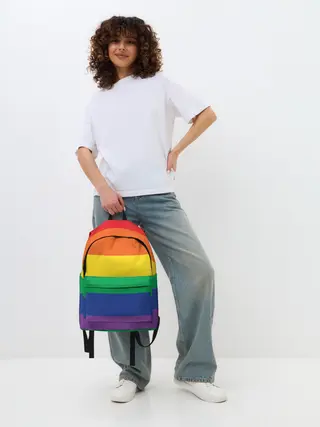 Рюкзак джинсовый / Радуга