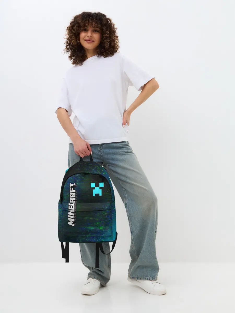 Рюкзак джинсовый / MINECRAFT / МАЙНКРАФТ