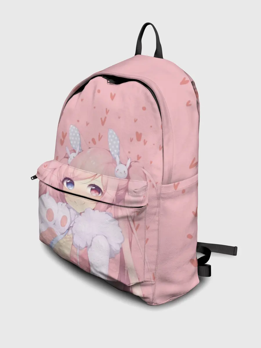 Рюкзак джинсовый / Catgirl pink