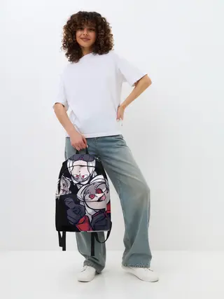 Рюкзак джинсовый / Мультяшные герои Helltaker