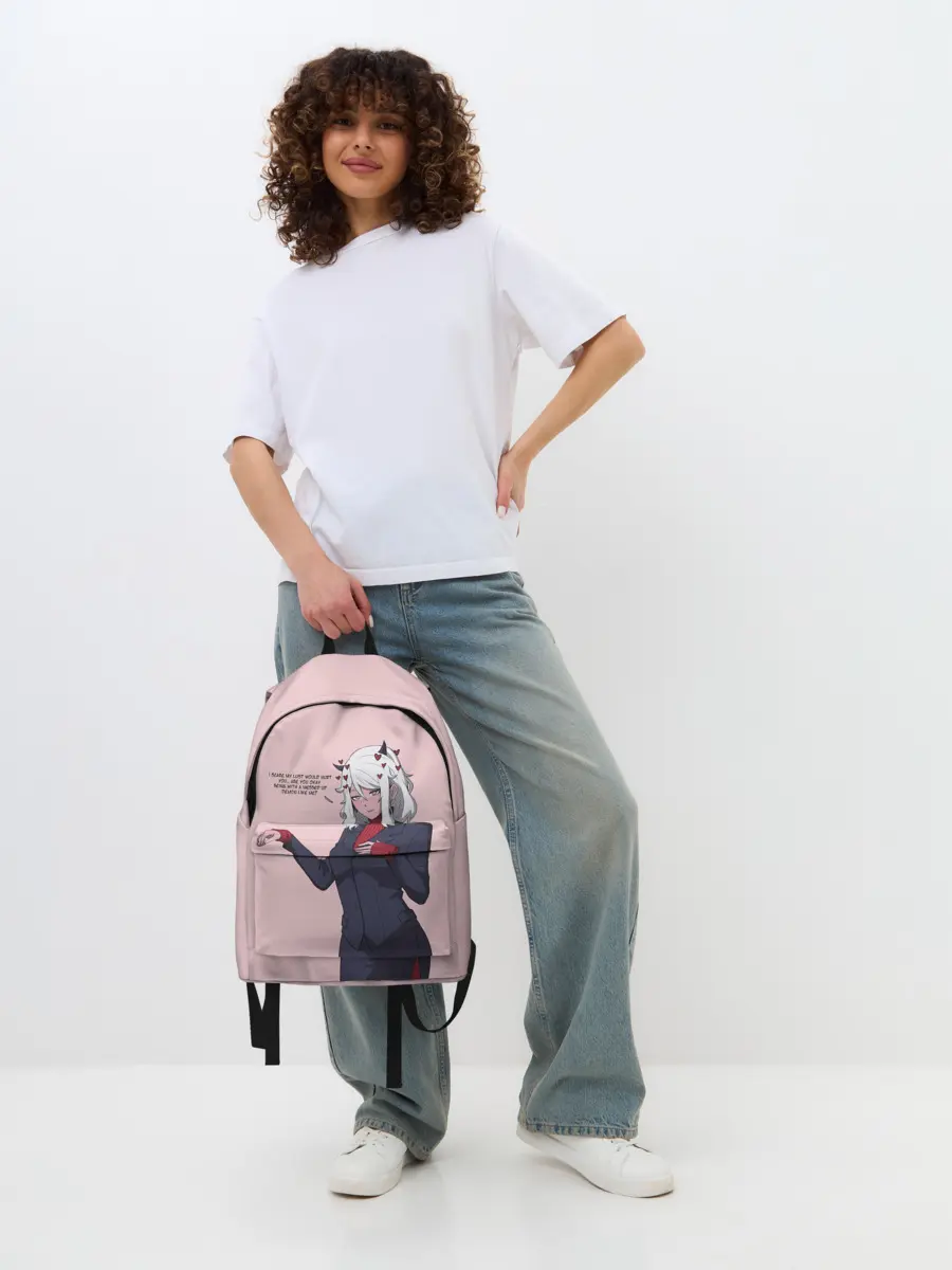 Рюкзак джинсовый / Malina текст Helltaker