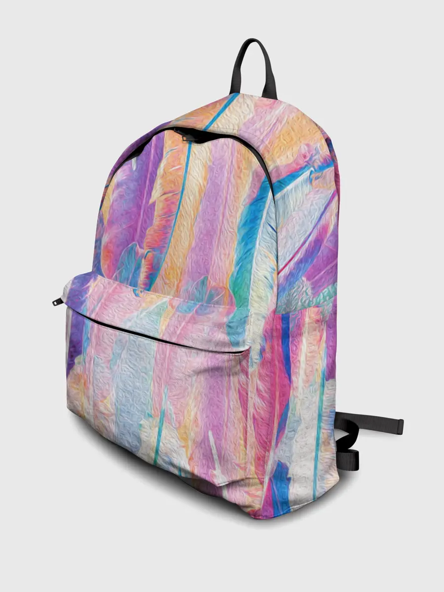 Рюкзак джинсовый / ПЕРЬЯ