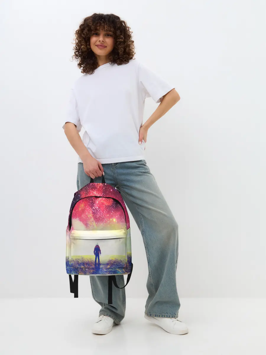 Рюкзак джинсовый / КОСМИЧЕСКИЙ АРТ