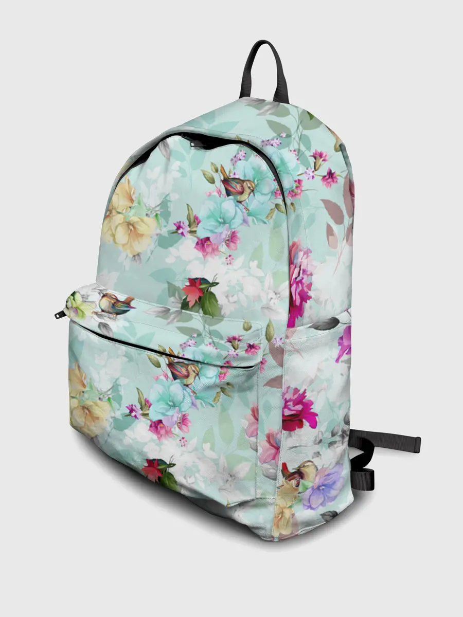 Рюкзак джинсовый / Весенние цветы