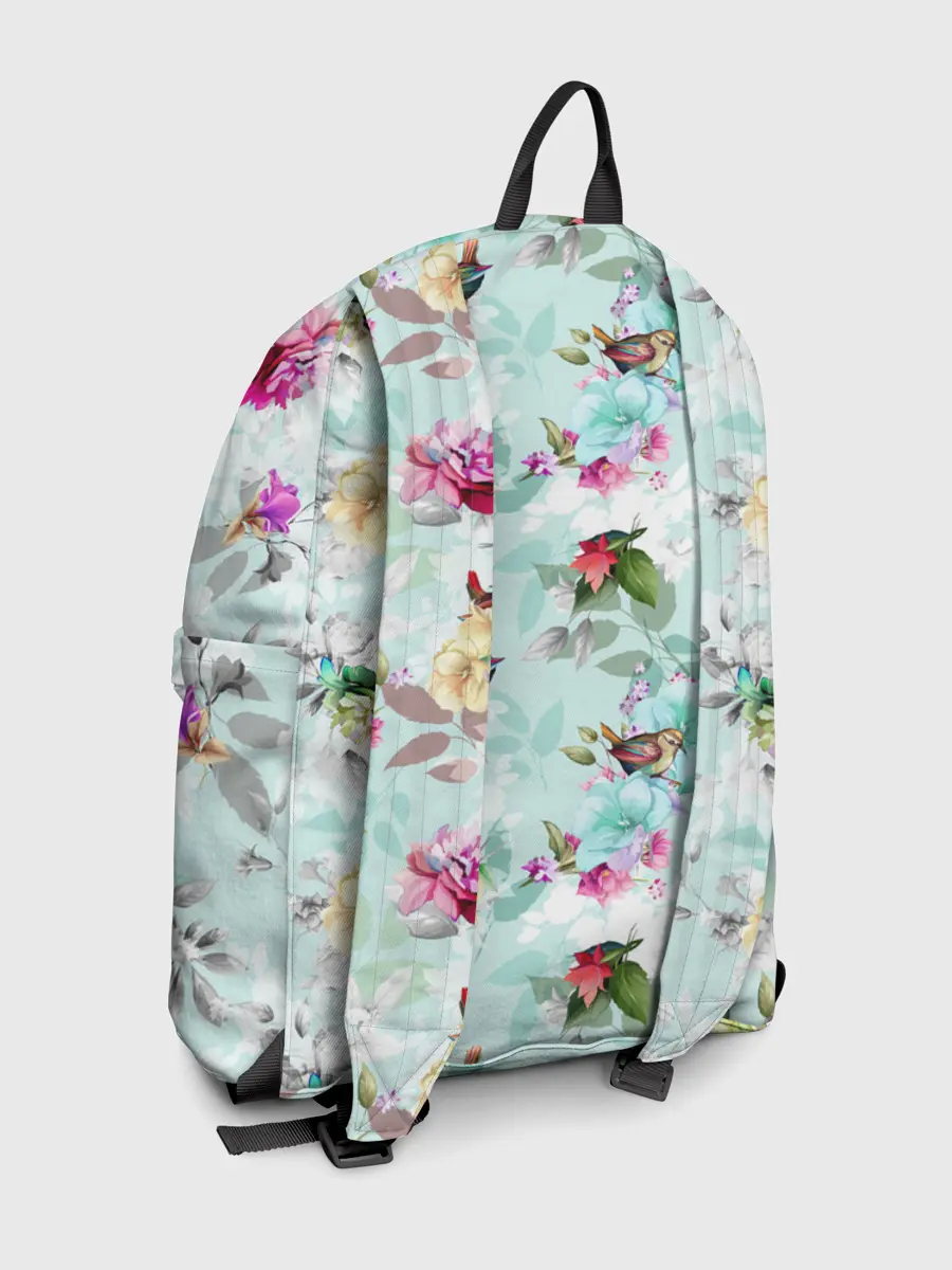 Рюкзак джинсовый / Весенние цветы