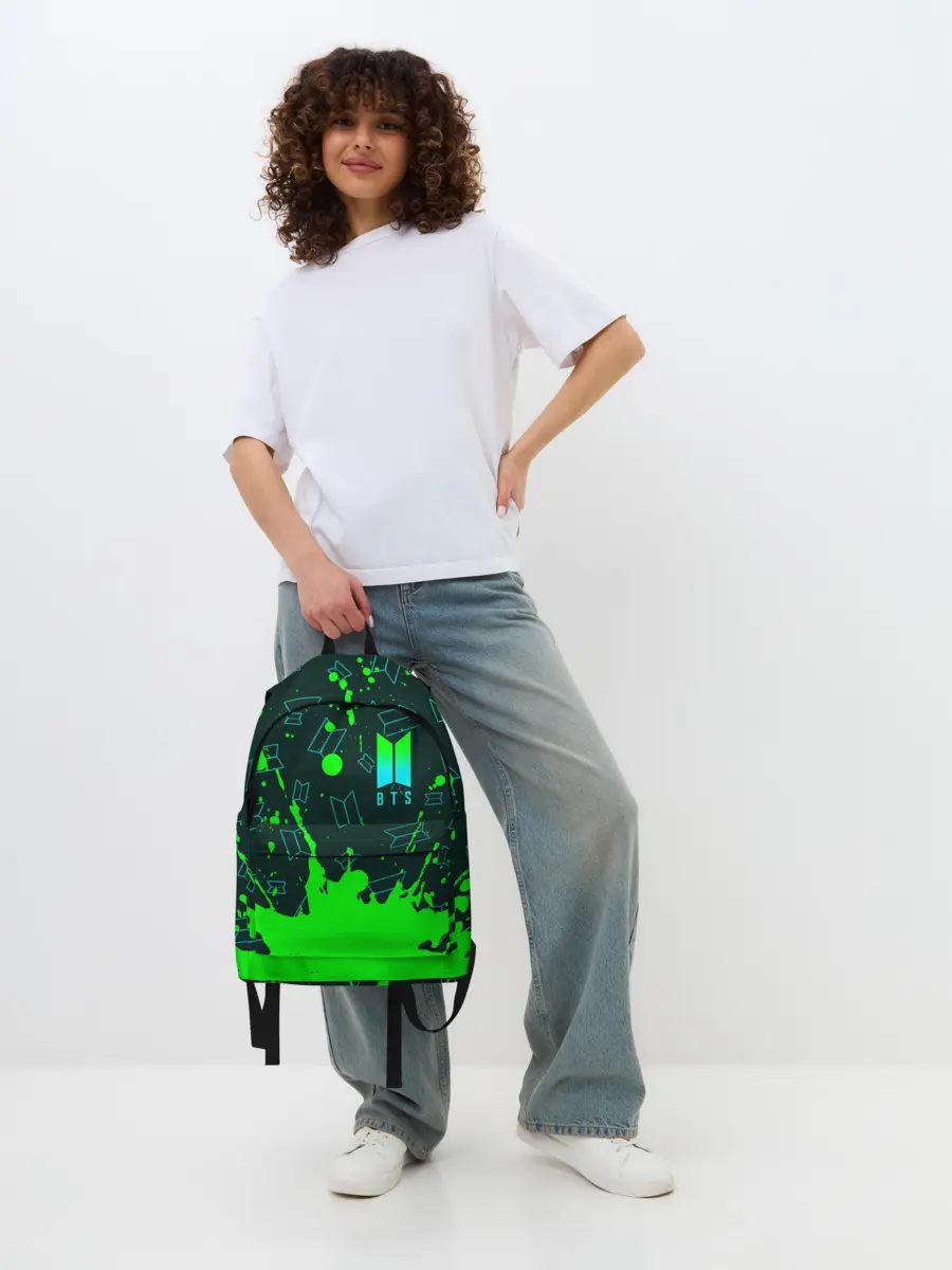 Рюкзак джинсовый / BTS / БТС