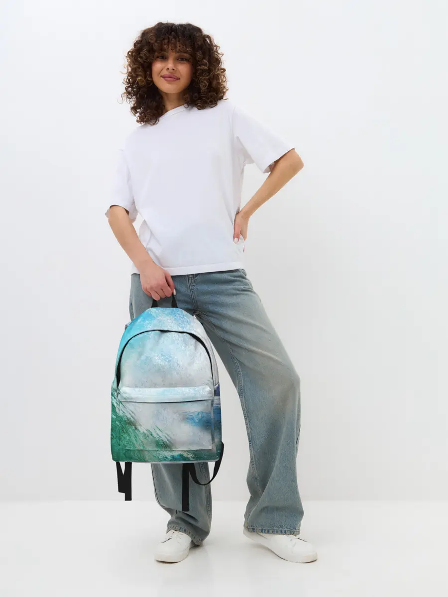 Рюкзак джинсовый / Волны | Океан